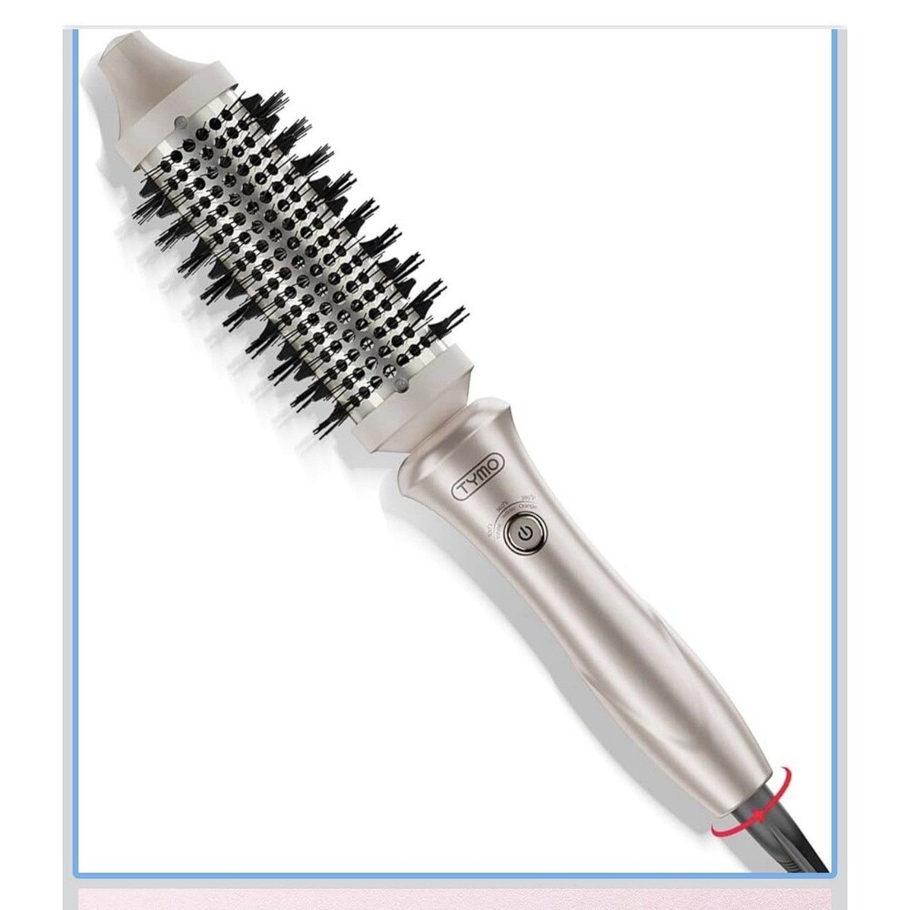 NEW TYMO Thermal Brush Curling Brush STYLUX 1.5 Inch Blowout Volumizer Gold